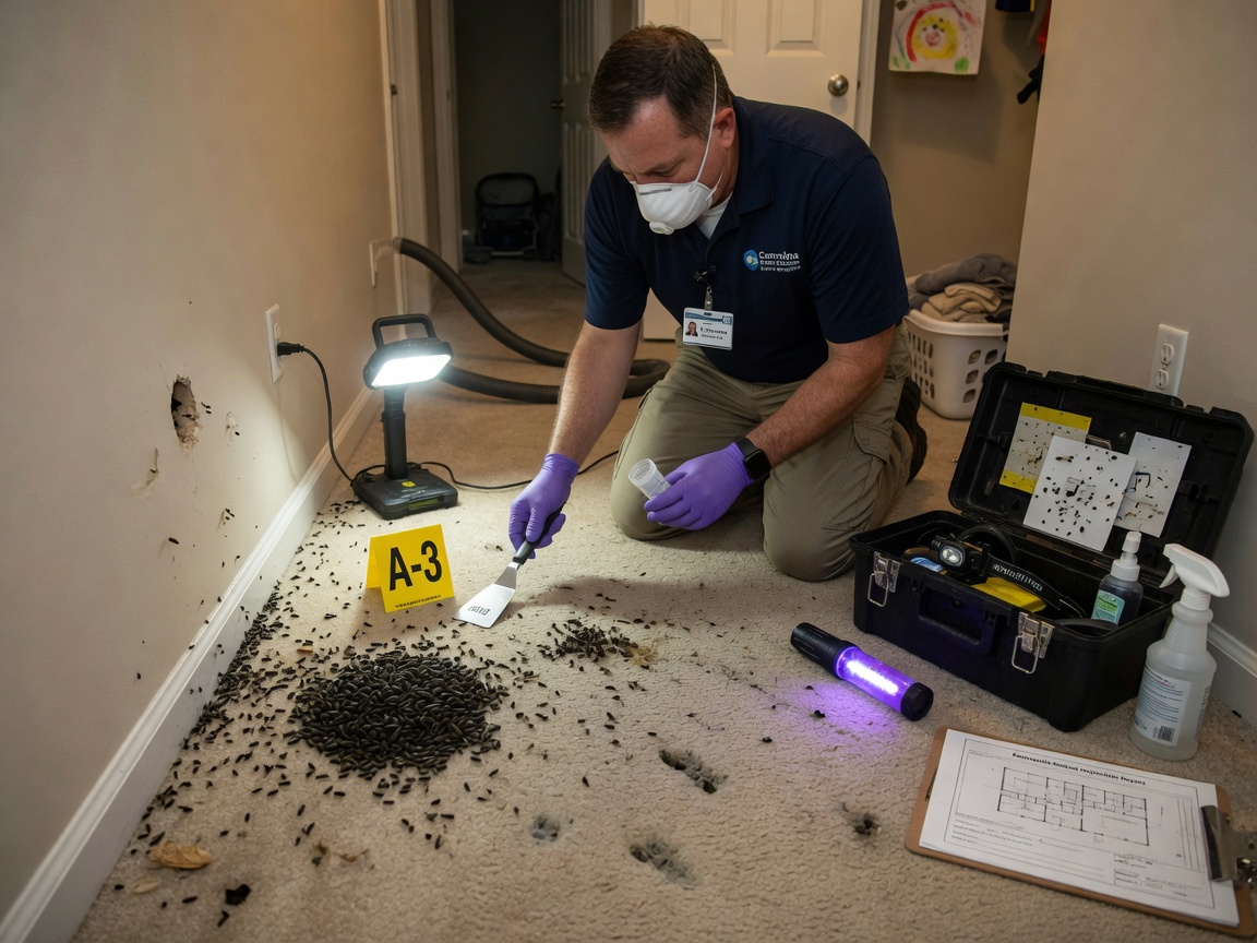 Mouse Droppings in Home in Kannapolis, NC